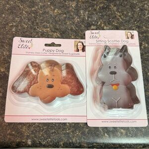 Puppy Dog and Sitting Scottie Dog Cookie Cutters